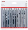Produktbild: Bosch 10tlg. Stichsägenblätter Set (für Holz, Professional Zubehör für Stichsägen mit T-Schaft Aufnahme)