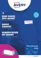 Produktbild: AVZ POL35MA66-10 - Namensschild, 80x34 mm, Magnet, mit Einsteckschilder, 10 Stück