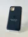 Produktbild: Original Apple iPhone 11 Pro MAX Silikon Schutzhülle Case MWYW2ZM/A Dunkel Blau
