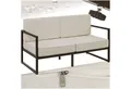 Produktbild: tectake Essgruppe Garten-Loungesofa, (Set., 1-tlg), Pulverbeschichtetes Stahlgestell für maximale Stabilität