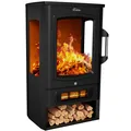 Produktbild: Elektrokamin Kaminofen elektrisch Kamin Ofen Elektroheizer LED Flammeneffekt 2kW