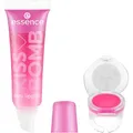 Produktbild: Essence Cosmetics KISS BOMB shiny lipgloss und lip balm, Lippe Set, Nr. 01, Pink, glänzend, vegan, ohne Mikroplastikpartikel, glutenfrei, ohne Parabene, 1er Pack (10.8ml)