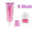 Produktbild: 6x Essence Kiss Bomb Shiny Lipgloss & Lip Balm Set Strawberry Sweetie NEU & OVP