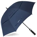 Produktbild: ACEIken Regenschirm Groß XL - Sturmfest, Automatisch Öffnend, mit Doppeldach Belüftung, Blau - Hochwertiger Stockschirm für Damen und Herren, Ideal als Golfschirm