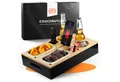 Produktbild: NewHabitat Servierplatte Couchbar Snackbox aus Bambus Personalisierbar inkl. Geschenkbox, Nicht Personalisiert, (Geschenkset, Couchbutler), Perfekt als Geschenk