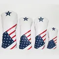 Produktbild: 4er Set Golf Premium Vintage Style PU Leder Headcover 1 3 5 U Driver Fairway ...