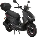 Produktbild: Motorroller Speedstar FI 50 ccm 45 km/h EURO 5 mattschwarz inkl. Topcase