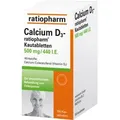 Produktbild: Calcium D3-ratiopharm Kautabletten 100 St
