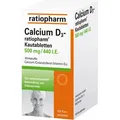Produktbild: Calcium D3 Ratiopharm Kautabletten 100 St