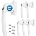 Produktbild: DeubaXXL DE Fenstergriff 6er-Set Weiß abschließbar 994044