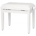 Produktbild: Klavierhocker, höhenverstellbar 47 bis 56 cm, weiß - B