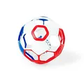 Produktbild: Bright Starts, Oball Grippin' Goals Rassel-Fußball – Rot, Weiß und Blau, leicht zu greifendes Spielzeug für Neugeborene und älter