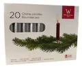 Produktbild: Wiedemann 20er Baumkerzen lackiert 96/13mm (Silber Metallic)