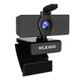 Produktbild: NexiGo N60 1080P Webcam, HD-Webcam mit Mikrofon, Softwaresteuerung und Datenschutzabdeckung, USB-Computerkamera, Sichtfeld mit 110°, Plug-and-Play, für Zoom/Skype/Teams, Konferenzen und Videoanrufe