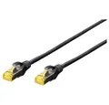 Produktbild: Digitus Digitus DK-1644-A-030/BL RJ45 Patchkabel CAT 6a S/FTP 3.00 m Schwarz H Netzkabel, (300.00 cm)