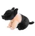 Produktbild: Uni-Toys - Angler Sattelschwein Ferkel, sitzend - 20 cm (Länge) - Plüsch-Schweinchen, Schwein - Plüschtier, Kuscheltier