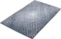 Produktbild: Kleine Wolke Badematte Cory, Höhe 24 mm, rutschhemmend beschichtet, fußbodenheizungsgeeignet, Polyester, rechteckig, Badteppich, modischer Farbverlauf, Hoch-Tief Effekt, waschbar