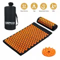 Produktbild: Akupressurmatte inkl. Kissen, Massagematte Nagelmatte Akupunktur 72x42 cm Orange