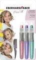 Produktbild: Eberhard Faber 579202 - Haarkreide für Kinder, 3 Pastell Farben, mit Haarkamm, leicht abwaschbar