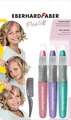 Produktbild: Eberhard Faber 579202 - Haarkreide für Kinder, 3 Pastell Farben, mit Haarkamm, l