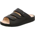 Produktbild: Finn Comfort Korfu - Pantolette, Classic, Bison (Glattleder), schwarz, 1508-055099 40 - Schwarz - 40
