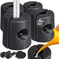 Produktbild: Pavillonstandfüße 4er Set Pavillon Standfuß mit Wasser/Sand befüllbar 22 x 22 x 25cm hdpe Gewichte zur Stabilisation für Pavillons Gartenzelte