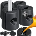 Produktbild: KESSER® Pavillonstandfüße 4er Set Pavillon Standfuß mit Wasser/Sand befüllbar 22 x 22 x 25cm HDPE Gewichte zur Stabilisation für Pavillons Gartenzelte Festzelte Standsicherung Stabil