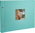 Produktbild: Goldbuch Schraubalbum Bella Vista Trend 39x31 cm sw Seiten aqua