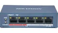 Produktbild: Hikvision DS-3E0105P-E/M(B) 4 Port Fast Ethernet Unmanaged POE Switch (DS-3E0105P-E/M(B))