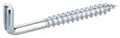 Produktbild: haggiy Schraubhaken gerade mit Schlitz | 25 Stück | Hakenschraube galvanisch verzinkt | Wandhaken | Drehhaken | Hohe Tragkraft | 5,8 x 80 mm
