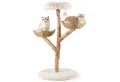 Produktbild: COSTWAY Kratzbaum, Katzenbaum mit 2 Körben, Massivholz, 122cm hoch