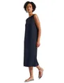Produktbild: STREET ONE Damen 1408930 Ärmelloses Rippstrukturkleid, Deepwater Blue, 42