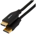 Produktbild: AmazonBasics DisplayPort (Quelle) auf HDMI (Display)-Kabel, unidirektional, 4K bei 30 Hz, 1920 x 1200, 1080 P, vergoldete Stecker, 1.83 m, Schwarz