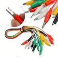 Produktbild: Krokodilklemmen Prüfklemmen Prüf Kabel Messleitung Klemme Messkabel Set 10 Stück