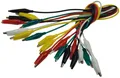 Produktbild: Krokodilklemmen Prüfkabel Verbinder Satz Kroko Messleitung 10 Kabel 5 Farben