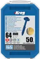 Produktbild: Vis KREG Blue-kote - 64 mm avec filetage grossier - Boite de 50 vis - SML-C250B-50-INT