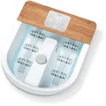 Produktbild: Beurer Fußsprudelbad FB 65 | Fußmassagegerät | 8 Programme | Vibrations- & Sprudelmassage | Wasserheizung | Holz-Design