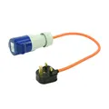 Produktbild: Adapterkabel 40cm von UK Stecker nach CEE