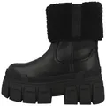 Produktbild: Buffalo Gospher Fold Warm Damen Winterstiefel Boots, Stiefeletten, Winterschuhe, Snowboots, Schneeschuhe schwarz 42 EU