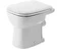 Produktbild: DURAVIT Stand-WC D-Code Flachspüler mit Spülrand weiß glänzend ohne WC-Sitz 2109