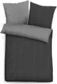 Produktbild: Biberna Melange Flanell Wendebettwäsche 840500 155x200 cm + 80x80 cm titanium