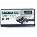 Produktbild: Festool Schleifpapier Granat Net D150 GR NET-Set, 578667, Körnung 60-320, 150mmØ, 60 Scheiben, für Spachtel