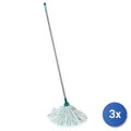 Produktbild: 3X Leifheit CLASSIC Wischmopp, Modell 52072, Mit Stahlgriff, Für Reinigungen