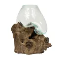 Produktbild: Vase Wurzelglas Teelichthalter Glasvase Deko Unikat Wurzelholz  Vase Groß Nr. 4