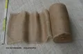 Produktbild: Tischläufer Tischband 25cm breit,  25m Rolle aus Jutestoff natur mit Fransen