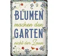 Produktbild: Nostalgic-Art Metallschild Blechschild 20 x 30cm - Home & Country Blumen Garten - Special Edition
