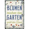 Produktbild: Retro Blechschild Metallschild Vintage 20x30 cm - Blumen Garten - Special Editio