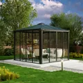 Produktbild: AKTION Palram-Canopia geschlossener Alu Pavillon LEDRO 3000 3x3m Polycarbonat