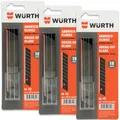 Produktbild: 3x Würth Abbrechklingen extrem scharf 18mm Ersatzklingen Cutterklingen Messer
