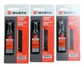 Produktbild: 30 Stück Würth Abbrechklingen 18mm extrem scharf schwarze Klinge Cuttermesser